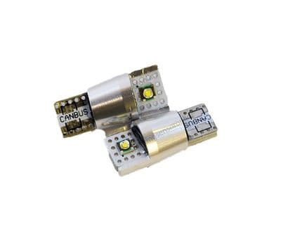 2x 501 W5W T10 CREE Side Light Bulbs 2 LED White 10W 6000K CANBUS Error Free (1)