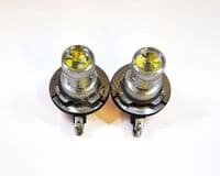 2x H15 Xenon White 80W CREE LED Bulbs for Daytime Running Lights