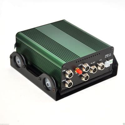 4 Channel GPS Tracking Video Recording Mobile Car DVR System with 1TB Hard Disk