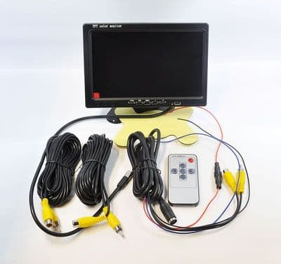 7 Inch TFT Screen LCD Colour Car RearView Headrest Monitor DVD Monitor 2-Channel