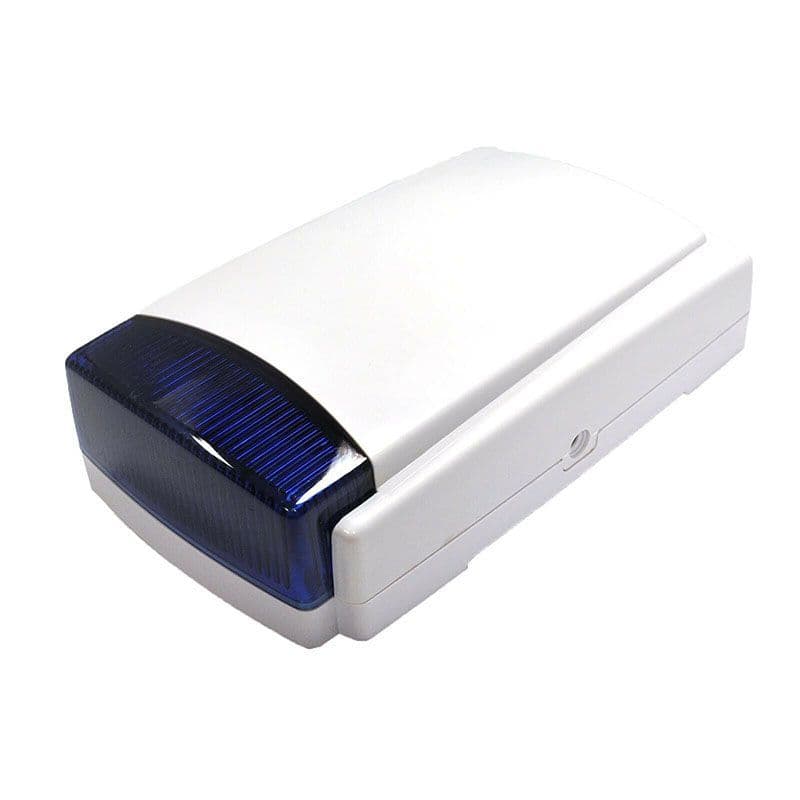 Dummy Alarm Box Blue or White Strobe Flashing LEDs with Blue Lens Long ...