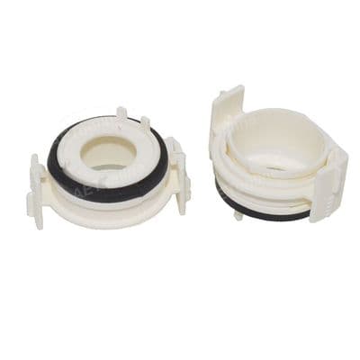 E46 XENON HID D2S BULB HOLDERS ADAPTER X2 FOR BMW 3 SERIES WHITE
