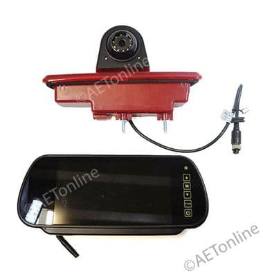 Renault Trafic Vivaro Brake Light Rear View Reverse Camera 7 inch Monitor Kit