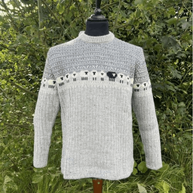 We're so happy about our new sheep sweaters!