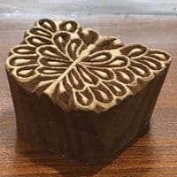 4.5cm Butterfly wooden printing block/stamp