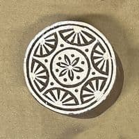 5cm  Flower and Sunrise Mandala printing block/stamp