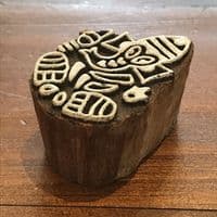 5cm Ganesh Elephant wooden printing block/stamp