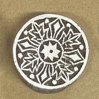 5cm Leaf Mandala printing block/stamp