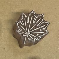 5cm Maple Leaf design wooden printing block/stamp