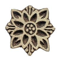 6.5cm Flower head wooden printing block/stamp