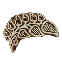 6.5cm Wildflower seeds wooden printing block/stamp