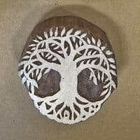6cm Tree Of Life wooden printing block/stamp
