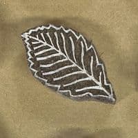 7cm Hazel Leaf design wooden printing block/stamp