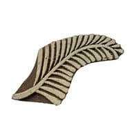 8.5cm Fern NZ Koru Leaf wooden printing block/stamp