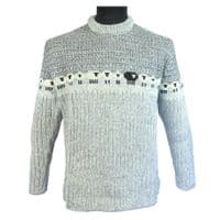 Black sheep unisex jumper in grey