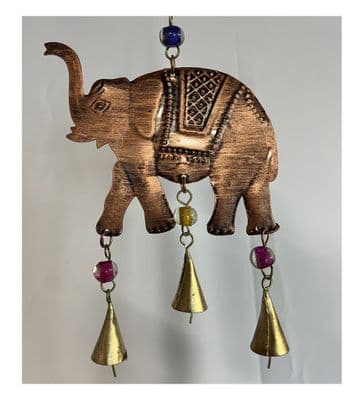 Elephant metal mobile / wind chime (single)