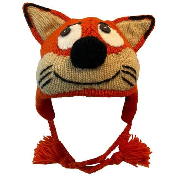 Fox Hat with Tassles