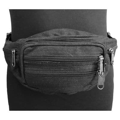 Plain black bumbag/waistbelt