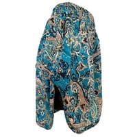 Shorts in Turquoise, Blue & Gold Paisley