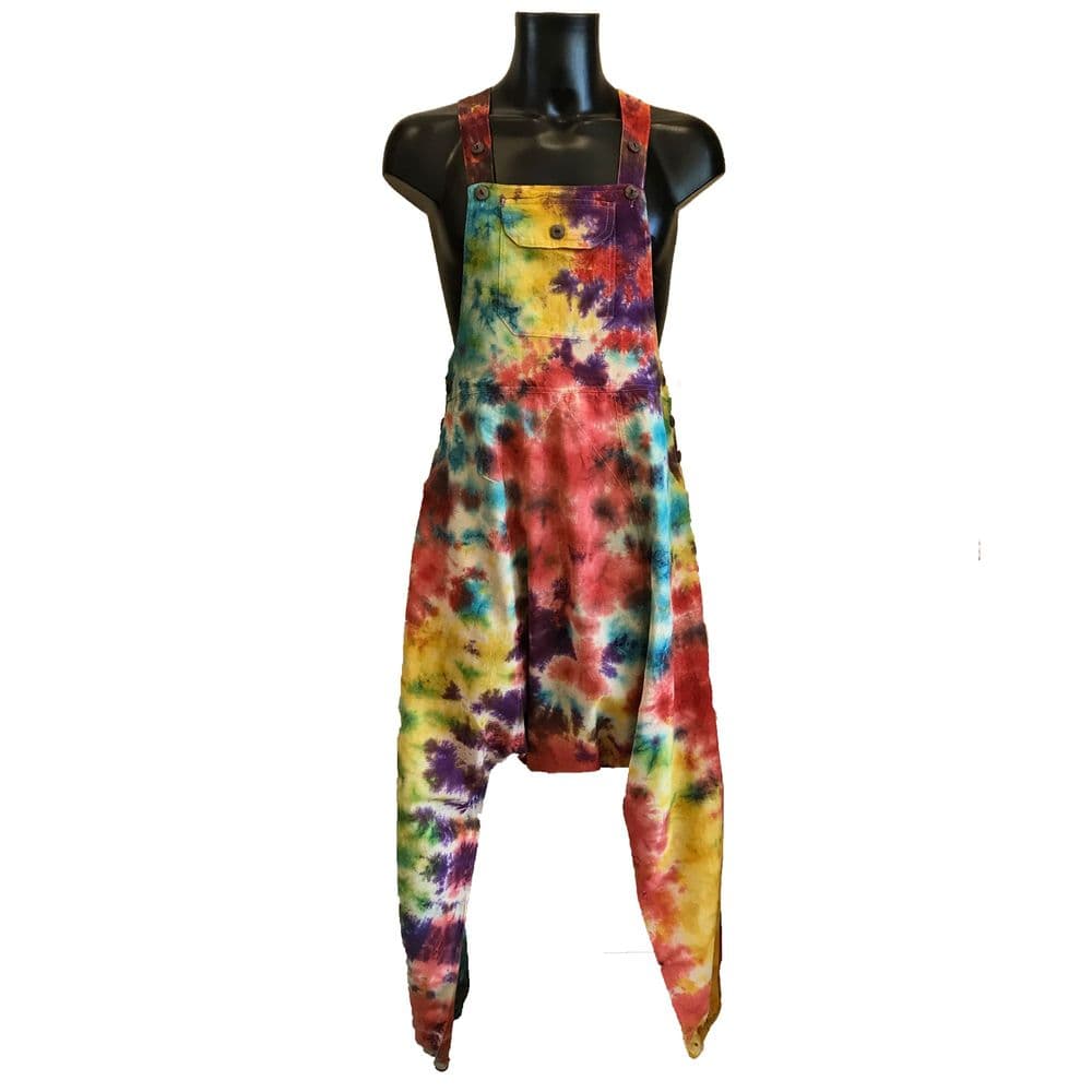 Tie Dye Baggy Dungarees
