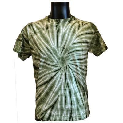 Tie Dye Green Camo T Shirt