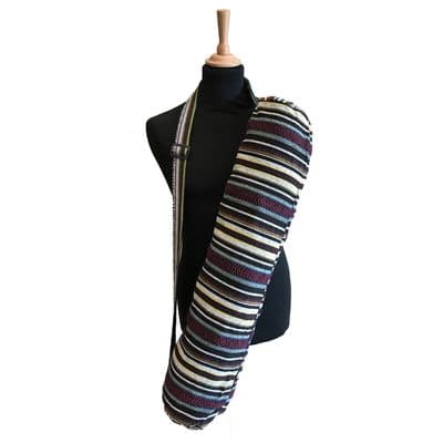 Yoga Mat Bag in Black & White Ethnic Pattern