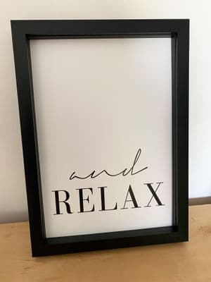 A4 Box Photo Frame - Black