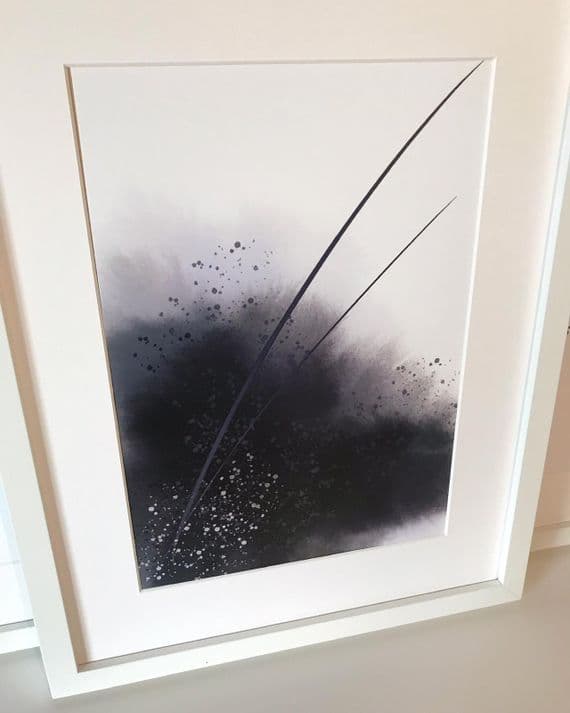 Abstract Inky Blues (A3 print)