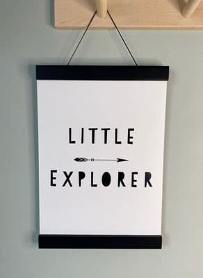 Black Bamboo Poster Hanger (2 sizes available)