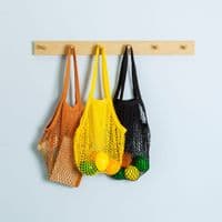 Burnt Orange String Bag