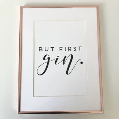But first gin (A4 monochrome)