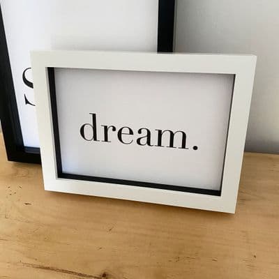 dream. (A5 landscape monochrome) TEXTURED CARD