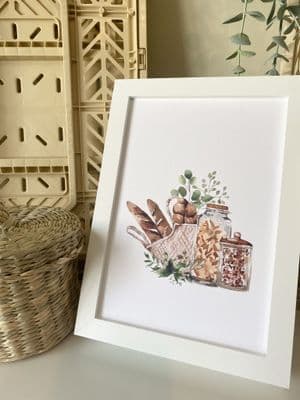 Food basket (A5) TEXTURED CARD