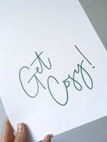 Get cosy (A4 green)