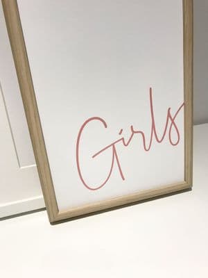 Girls (A4 pink font)