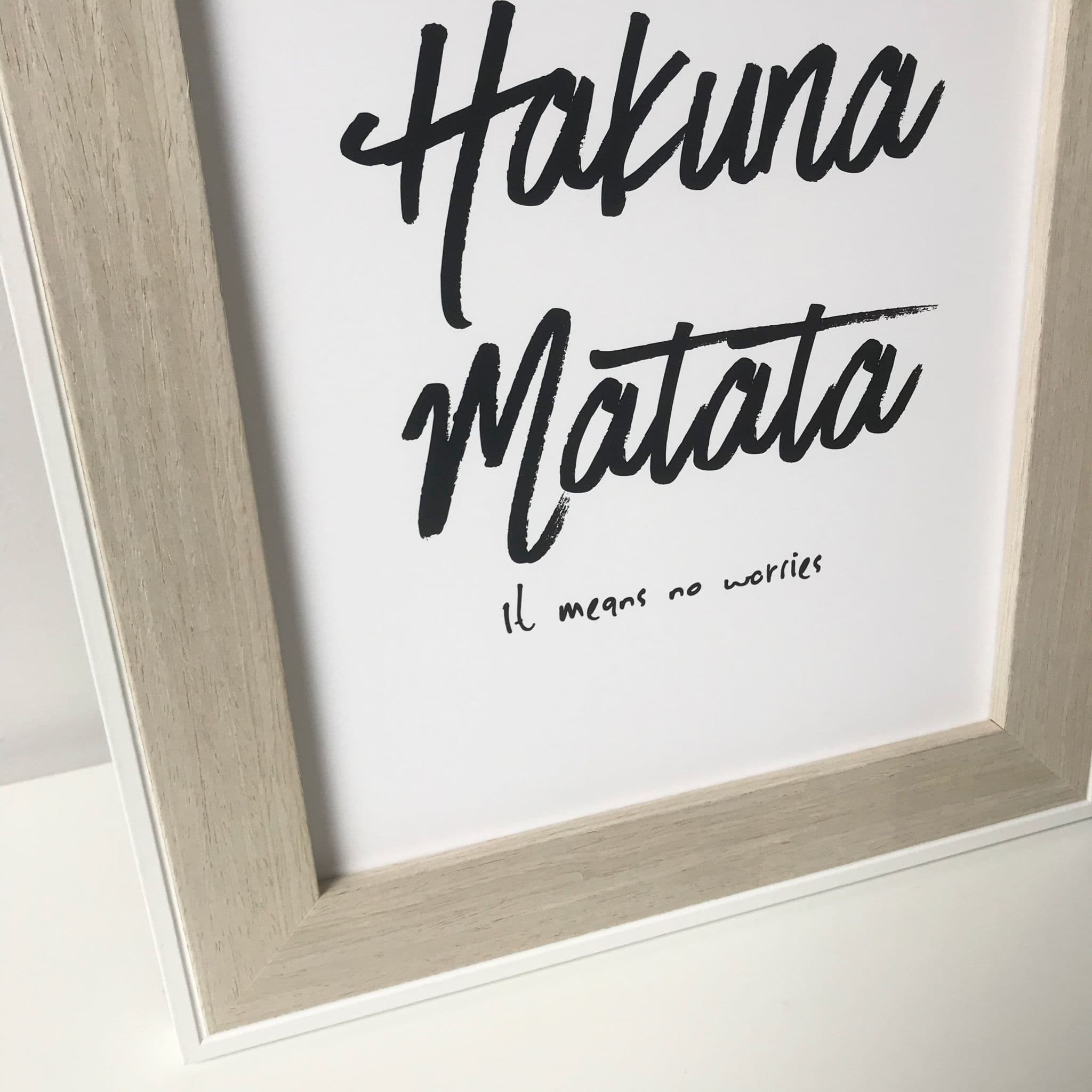 【hakunamatata0224】 Hakuna matata A4 monochrome