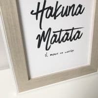 Hakuna matata (A4 monochrome)