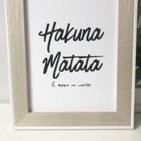 Hakuna matata (A4 monochrome)