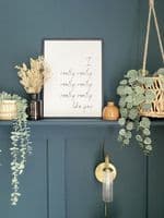 I really really... like you & And I want you... SET OF 2 (A3 monochrome prints)