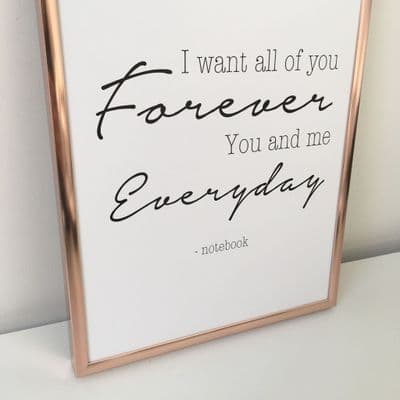 I want all of you forever... notebook (A4 monochrome)