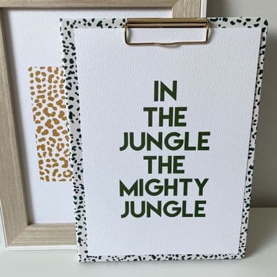 In the jungle the mighty jungle (A4)