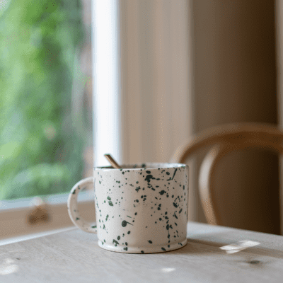 Ink Splash Mug - Forest Green