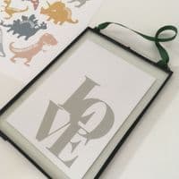 LOVE - 4 COLOUR OPTIONS  (5x7