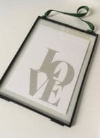 LOVE - 4 COLOUR OPTIONS  (5x7
