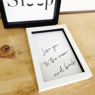 Love you to the moon and back (A5) TEXTURED CARD