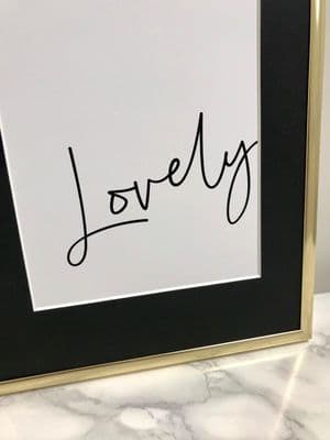 Lovely (A5 monochrome)