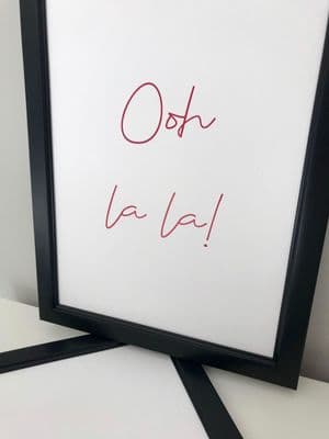Ooh la la (A4 red)