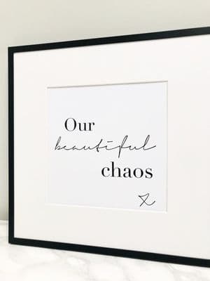 Our beautiful chaos (A4 monochrome)