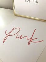 Pink (A4 pink font)