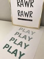 PLAY PLAY PLAY PLAY (GREEN A4)
